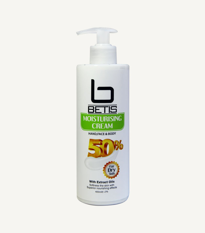 کرم مرطوب کننده پمپی بتیس 50%