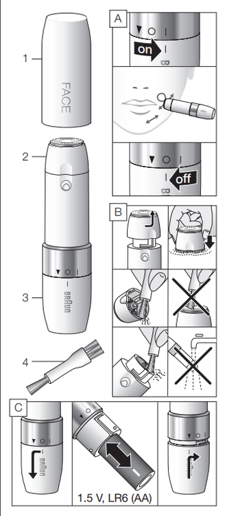 محصول شیور صورت مدل FS1000 برند بروان