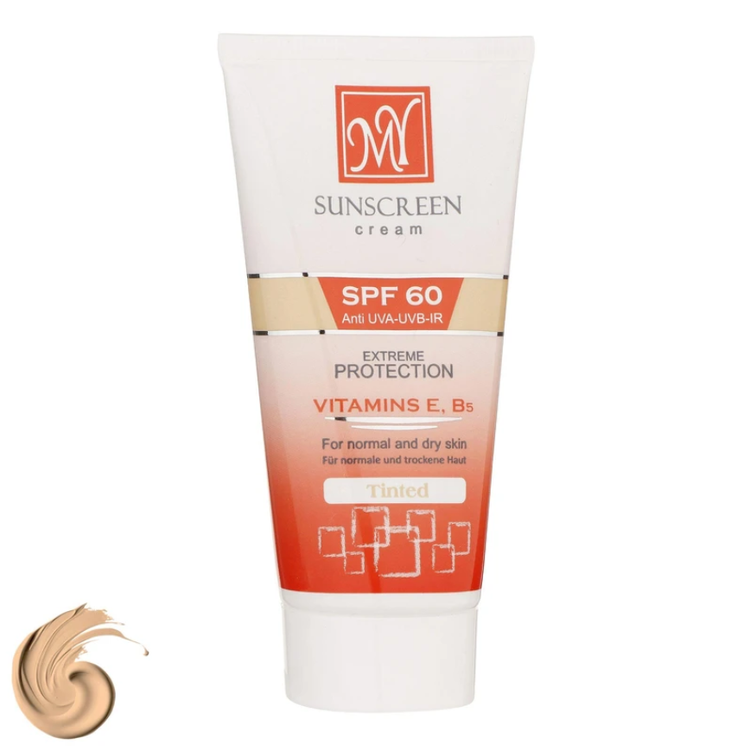رنگ کرم ضدآفتاب SPF 60 مای